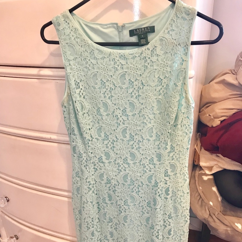 Ralph Lauren Blue Lace Dress